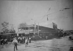 Colonial Thomas M. Thannish's Stockyards Club. Located at Exchange and North Main streets circa 1910.   