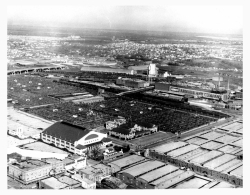 Stockyards from the SW looking Northeast, courtesy of The University of North Texas Libraries, Portal to Texas History   