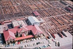 Stockyards from the air in the 1970's   