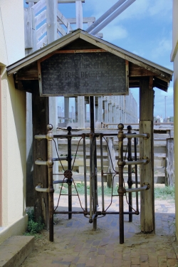 The turnstile at the rear of the Exchange Building    